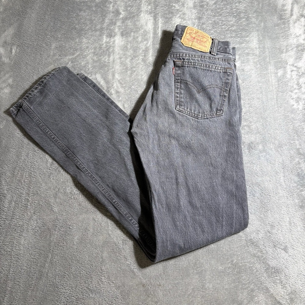 Vintage 90s Levis 501 0658 Jeans Size 29x34  Faded Button Fly USA Made